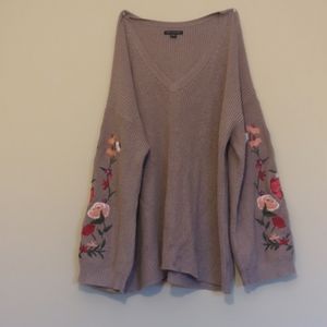 Oversized purple sweater